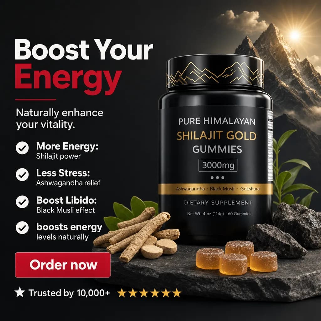 Affiche Creafrik : gommes Shilajit Himalayan, version 1.