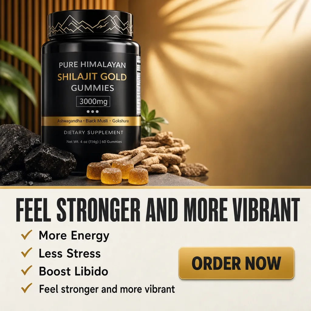 Affiche Creafrik : Shilajit Gold Gummies, version 2.