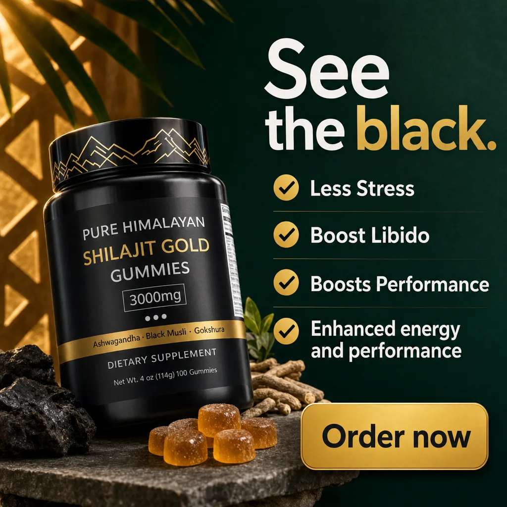 Affiche Creafrik : Shilajit Gold Gummies, version 4.