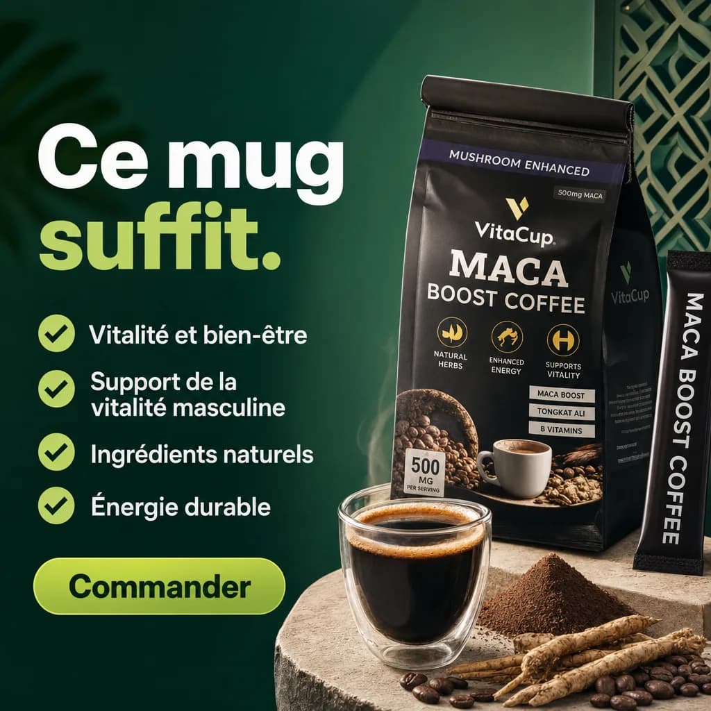 Affiche Creafrik : Maca Boost Coffee, version 4.