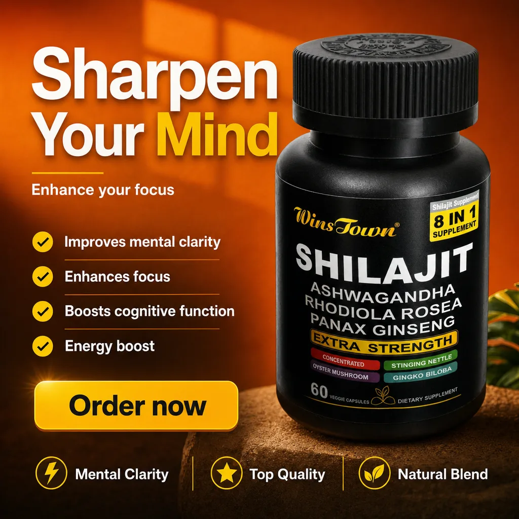 Affiche Creafrik : WinsTown Shilajit, version 3.